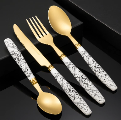 VAJILLA DORADA 4PCS - comprar online