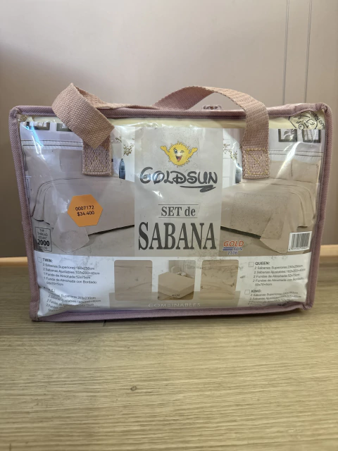 JUEGO DOBLE SABANAS GOLDSUN 2000 HILOS -GEMELAS *FULL - comprar online
