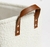 Canasto BOUCLE WHITE rectangular - El Vestir and Co.