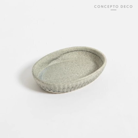 Jabonera GRANITO relieve oval - comprar online