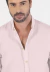 Camisa casual masculina manga longa comfort pienza rosa - comprar online