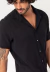Camisa rustic manga curta zux trend leme preto - comprar online