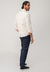 Camisa casual masculina manga longa sarja london creme na internet