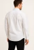 Camisa masculina manga longa slim fit iron free branco - comprar online