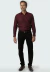 Camisa social masculina manga longa slim maquinetada turim vinho