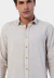 Camisa linho casual masculina manga longa comfort capri kaki - comprar online