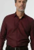 Camisa social masculina manga longa slim maquinetada turim vinho - comprar online