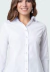 Camisa social feminina manga longa work easy to pass branco - comprar online