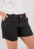 Bermuda feminina utilitária marrocos preto