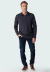 Casaco tricot masculino gola alta zíper ii chumbo