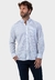 Camisa social masculina manga longa classic fit xadrez duplo brc/mari