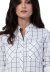 Vestido chemise xadrez moss branco - comprar online