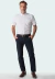 Camisa social masculina manga curta comfort fácil de passar branco