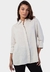 Camisa feminino manga longa casual linho bela natural - comprar online