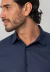 Camisa social masculina manga longa classic fit oxford azul marinho - comprar online