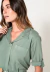 Blusa alice lisa viscose slub span militar na internet