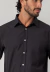 Camisa social masculina manga longa classic fit fácil de passar preto - comprar online