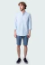 Bata manga longa classic fit havana azul