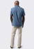 Camisa textura manga curta zux trend urca azul - Zux