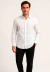 Camisa masculina manga longa slim fit iron free branco