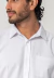 Camisa social masculina manga longa classic fit fácil de passar branco - comprar online