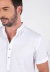 Bata manga curta comfort baker branco - comprar online