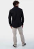Camisa social masculina manga longa classic fit fil á fil preto na internet
