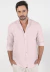 Camisa casual masculina manga longa comfort pienza rosa
