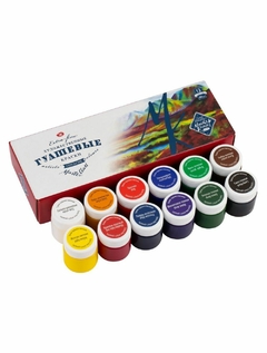 Kit Guache Profissional Nevskaya Palitra Master Class - 12 cores de 40 ml - 1010