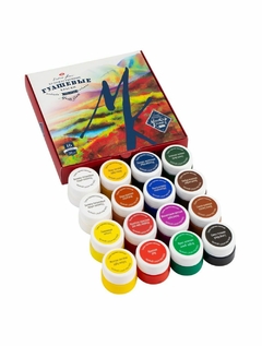 Kit Guache Profissional Nevskaya Palitra Master Class - 16 cores de 20 ml - 1092