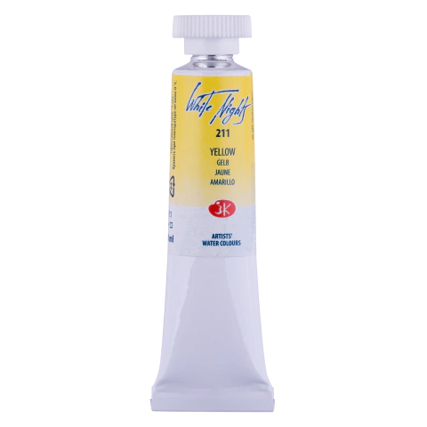 Aquarelas Avulsas White Nights em Tubo de 10ml - Tons Tradicionais - Cor Yeloow - 211