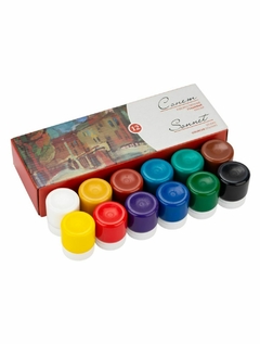 Kit Guache Nevskaya Palitra Sonnet - 12 cores de 40ml - 1064