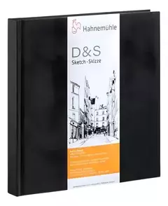 Sketch Book D&S 140 g/m², Quadrado 19,5 x 19,5 cm. 80 Fls. Hahnemühle