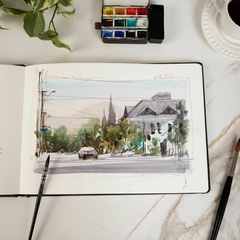 Bloco Watercolour Book A5 21 X 14,8 cm. 200g/m², Paisagem 30 Folhas Hahnemühle - comprar online
