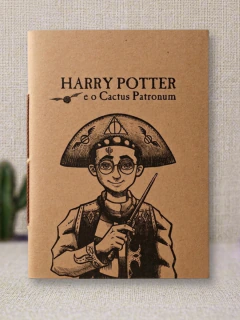 Caderneta Artesanal A6 Kraft — Cactus Patronum