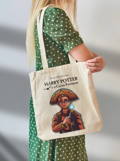 ECOBAG HARRY POTTER - CACTUS PATRONUM | 30X40cm | ALGODÃO CRU 200G | DTF ALTA DEFINIÇÃO - Teu Cordel | Loja de cordéis e produtos nordestinos