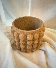 Vaso Cachepot Em Palha De Café G na internet