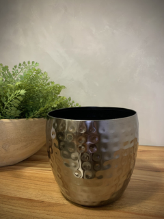 Cachepot em Metal Chumbo