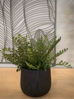 Vaso Preto Fosco em Cimento - comprar online