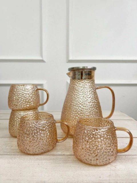 SET TETERA CON TAZAS CHAMPAGNE - comprar online