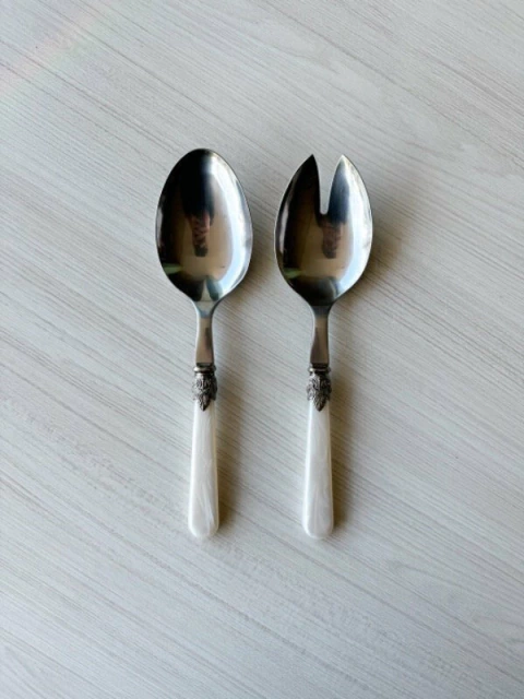 CUBIERTOS PARA ENSALADA - nacarados - comprar online