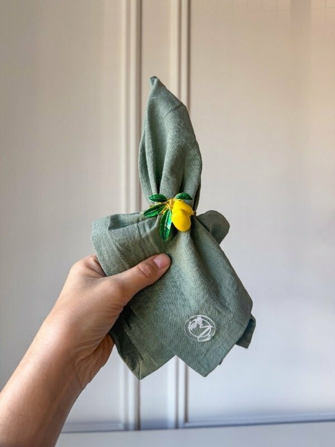 PACK X 4 SERVILLETAS TUSOR - verde seco - comprar online
