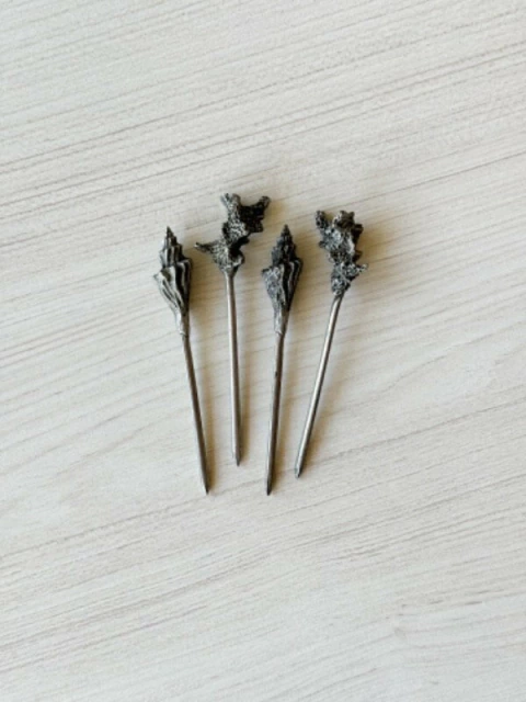 SET X 4 PINCHES MARINOS - plateados - comprar online