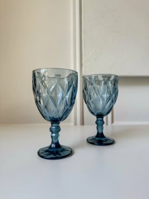 SET X 2 COPAS CLARA - azuladas - comprar online