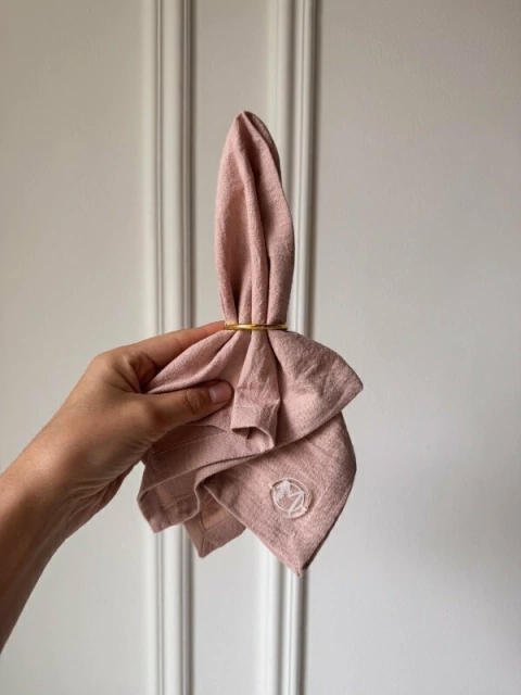 PACK X 4 SERVILLETAS - rosa viejo - comprar online