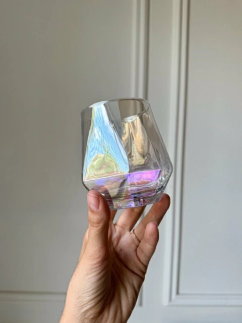 SET X 2 VASOS DIAMANTE - tornasol - comprar online