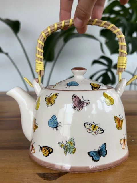 TETERA DE CERÁMICA - mariposa - comprar online