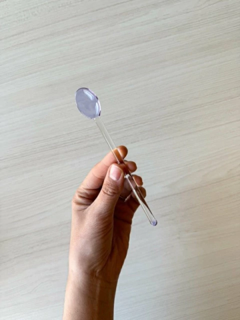 CUCHARA DE VIDRIO - lavanda - comprar online