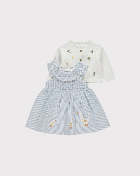 Vestido e Cardigan Pato