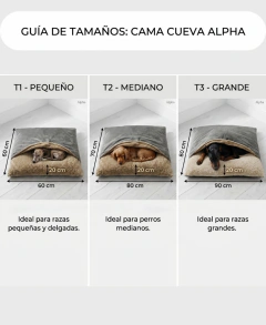 FUNDAS “CAMA CUEVA ALPHA” - T. 1 - ( CON MANTA INTEGRADA)